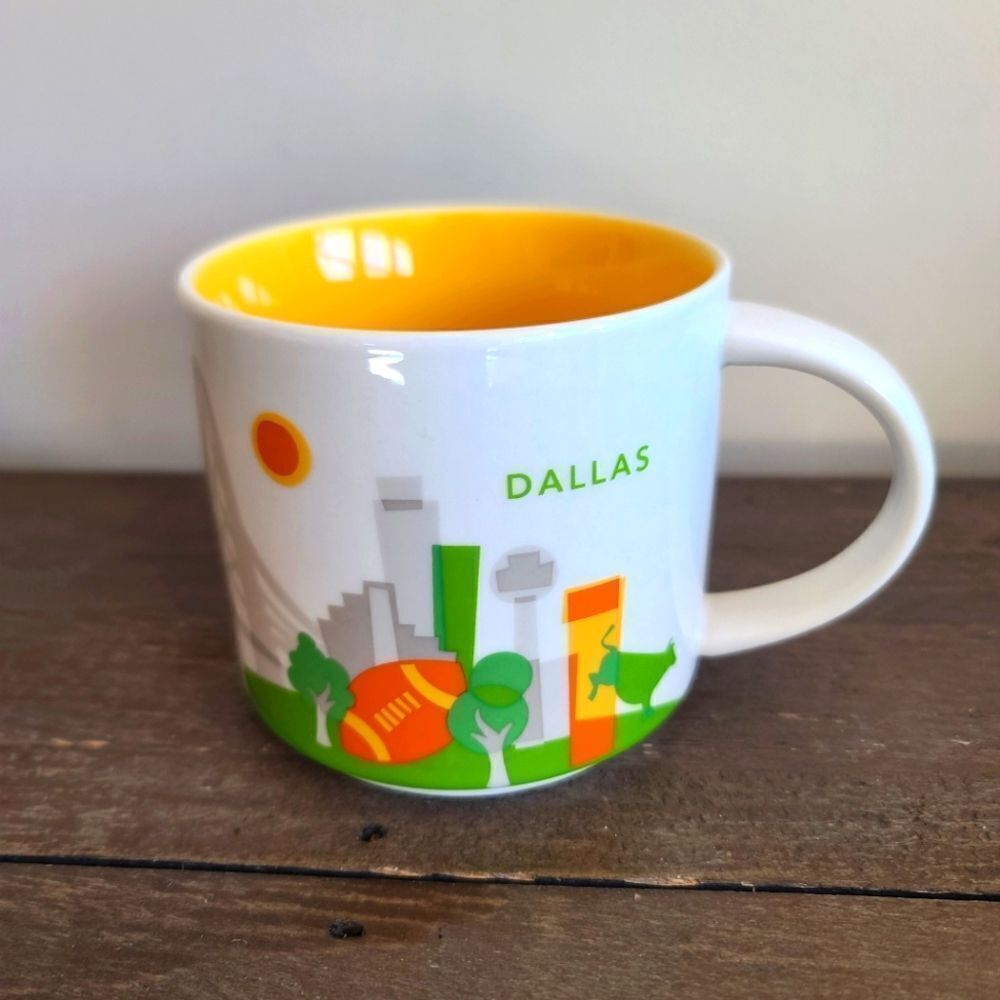 Starbucks You are Here Series Coffee Mug Dallas 14 oz 2015